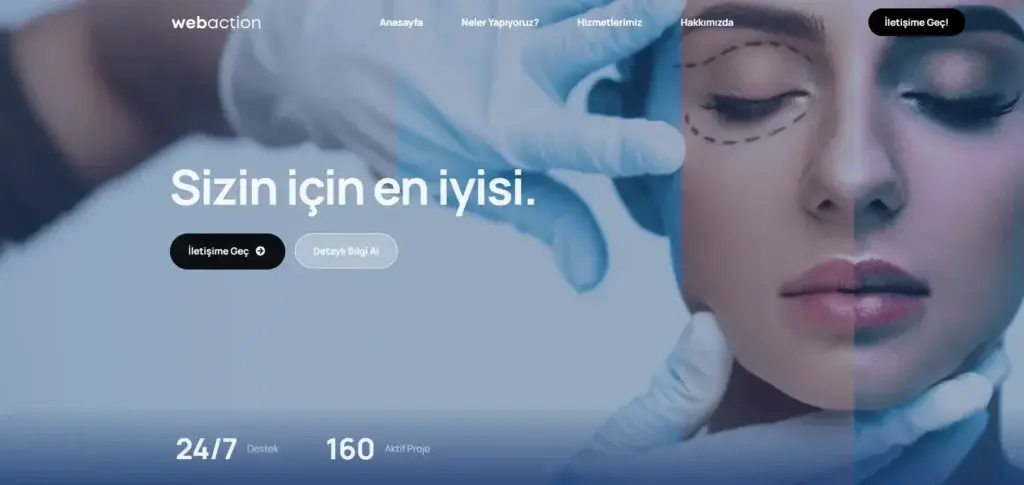 klinikler icin web sitesi