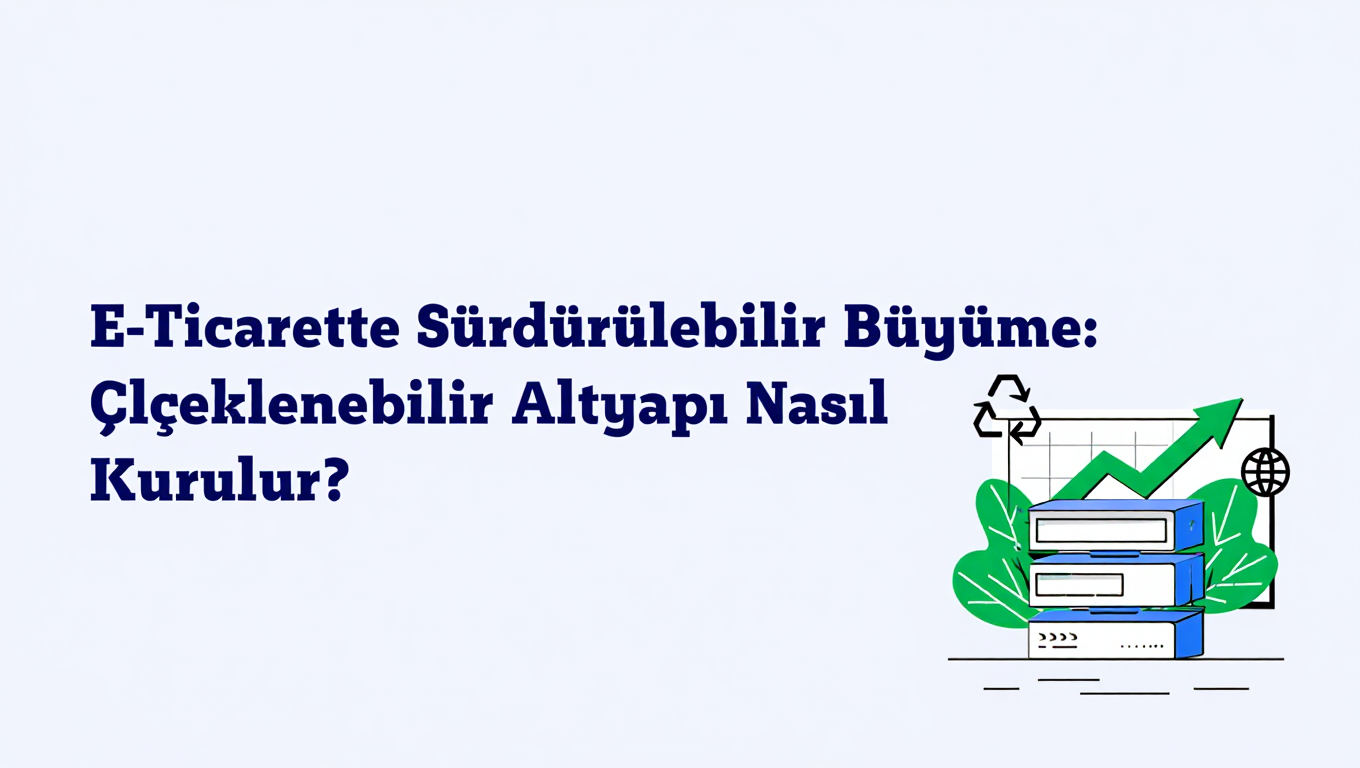 E-Ticarette Sürdürülebilir Büyüme: Ölçeklenebilir Altyapı Nasıl Kurulur?