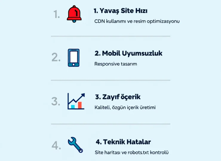 SEO’da En Sık Yapılan 5 Hata ve Çözüm Yolları